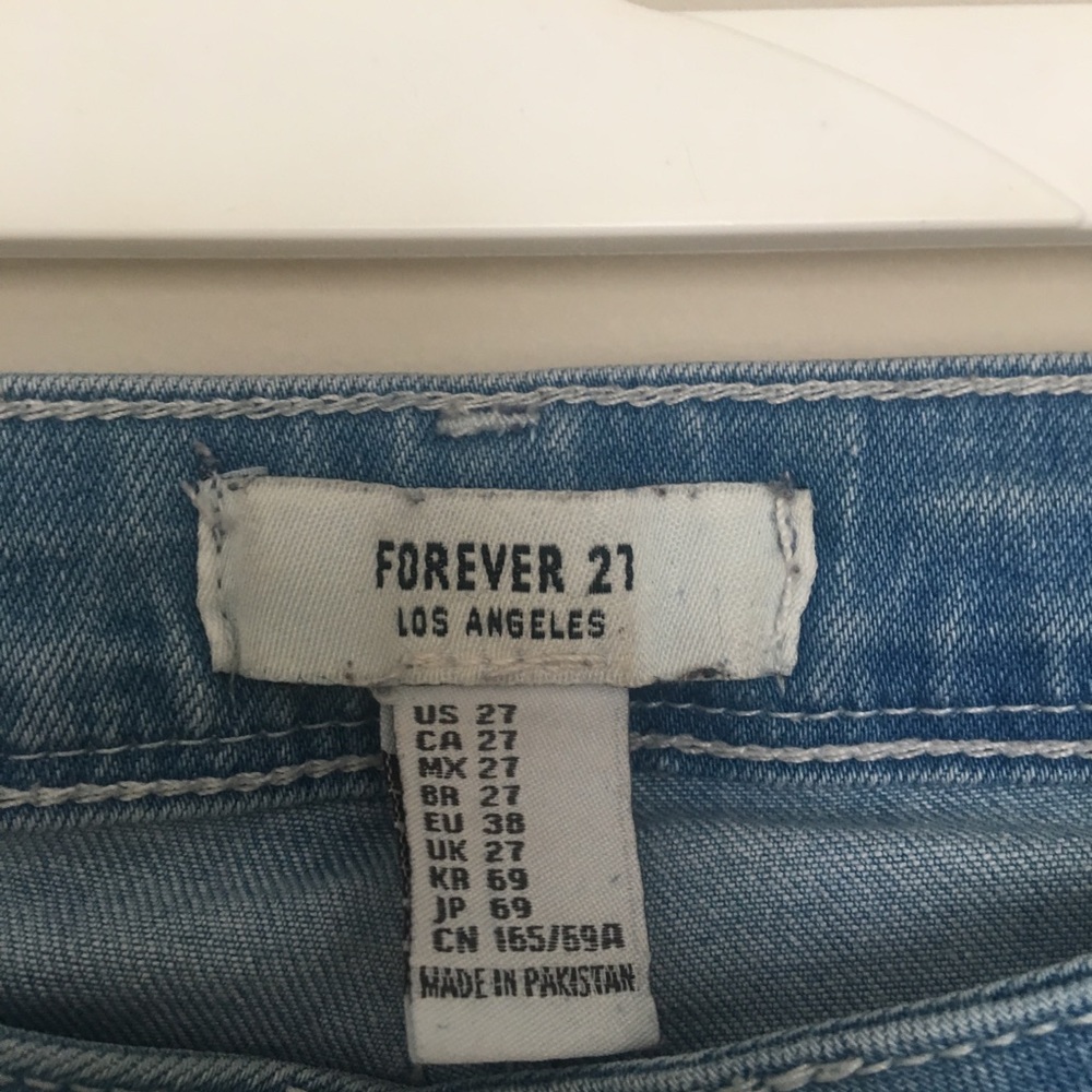Ripped Faded Light Jeans From Forever 21